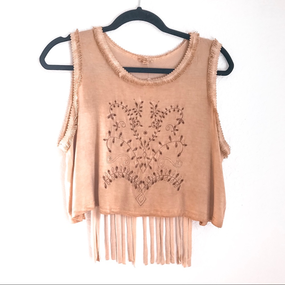 ✨|POL| Fringe Crop Tank